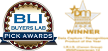 IRISPowerscan 12 premiato: Con i loghi dei premi Buyers Lab (BLI) 2025 Outstanding Achievement e Document Manager (DM) Awards 2024