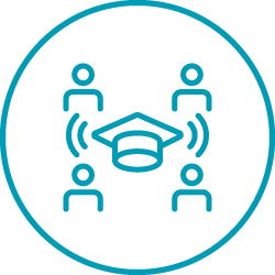 Distance learning with integrated camera