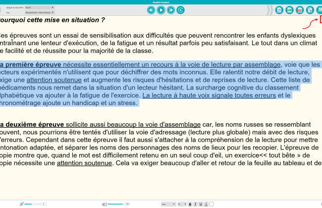 Etape 5 : Le texte est à présent modifiable