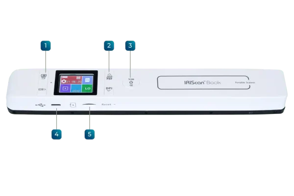IRIScan Book 7 functions detailed