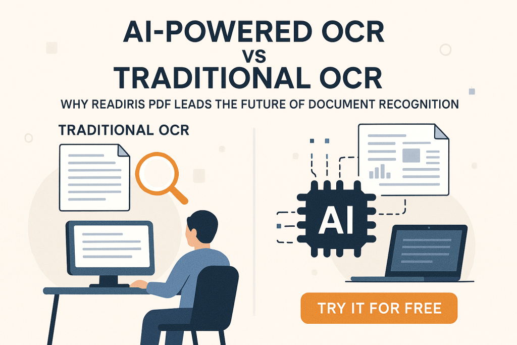 AI powered ocr document recognition vs traditional ocr